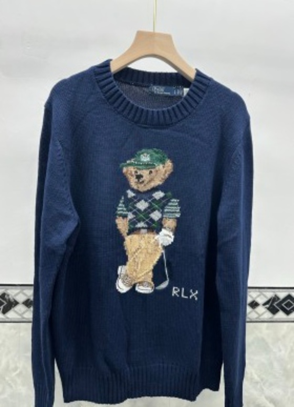 ♡ Ralph Lauren 𓂃 Navy Crewneck ⋆ RLX Golf Polo Bear